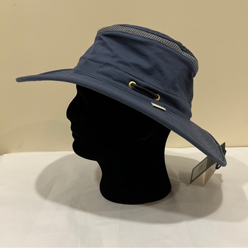 TILLEY MODEL T4MO-1 AIRFLO HIKERS HAT -  BLUE - SIZE 7 3/8 - UNISEX - Picture 2 of 10